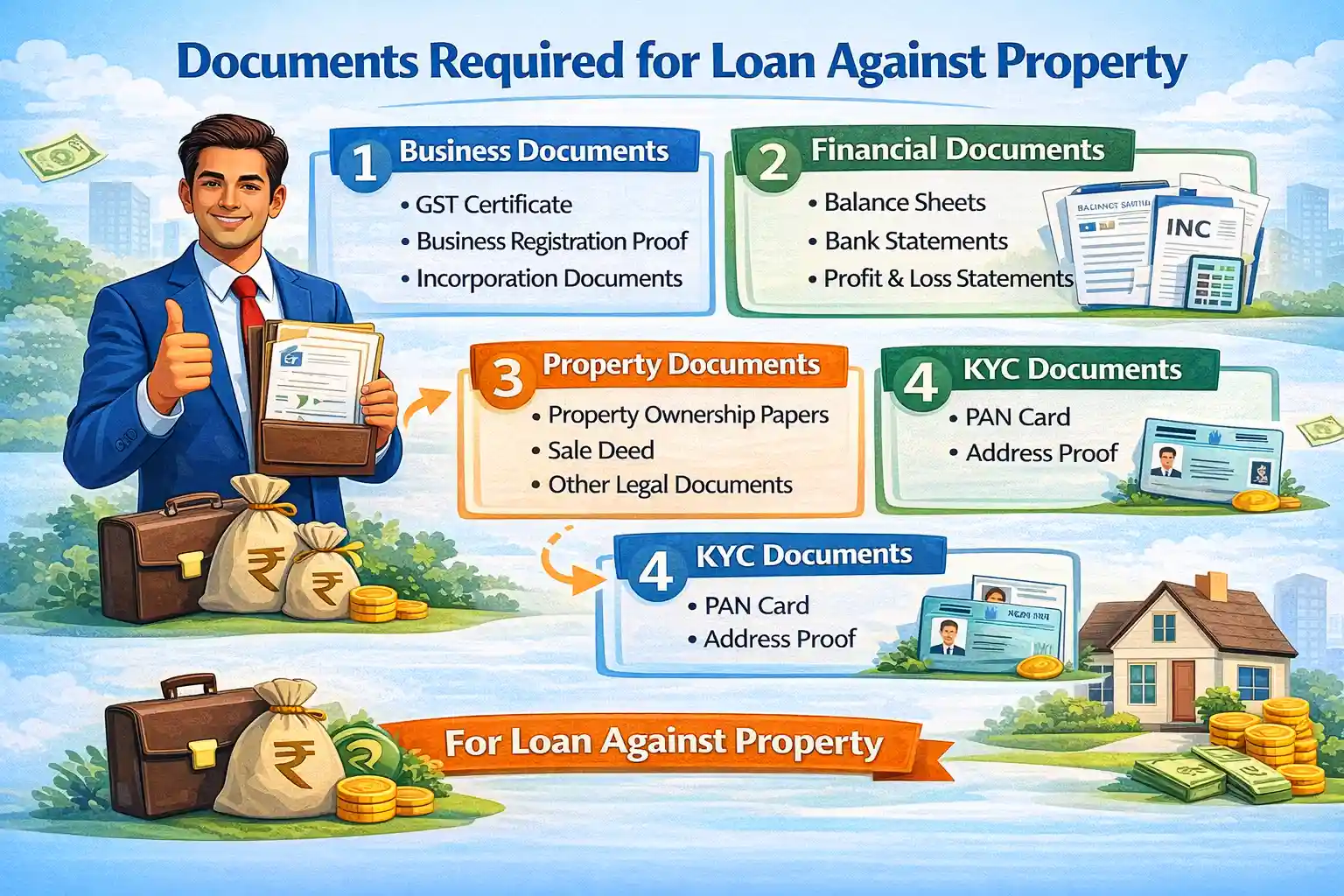 Documents required for loan against property